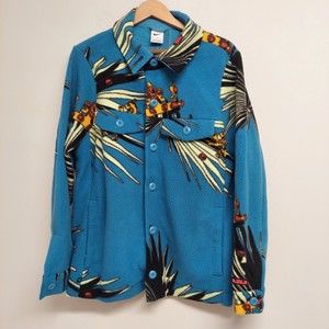 Nike LeBron Blue Sherpa Button-Down Jacket Dutch Mens Size M DA6707-469 New